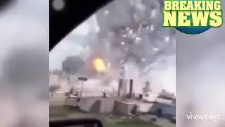 The moment of #explosion in the #fireworks #factory in #Turkey