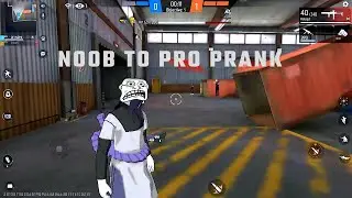 🤯 4 Rounds Noob 😭 Then 5 Rounds Pro 🔥 Lone Wolf Prank | Free Fire
