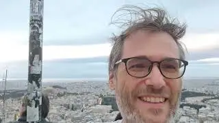 Athens from the peak of Lycabettus Hill - George in Greece