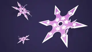 Pink Sakura Shuriken Ninja Matte Stream Transition | Cherry Blossom Anime OBS Stinger | Transition