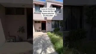 Casa en Venta en Vistas del Sol Aguascalientes #mexico #casa #bienesraices #inmobiliaria