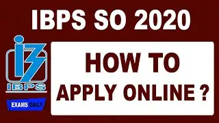 How to Apply IBPS 2020 | IBPS SO Online Form 2021 | IBPS SO Form Fill Up 2020 -21