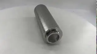 VIDEO SHOW: stainless steel 304 perforated cylinder filter