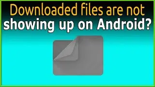 Downloaded files are not showing up on Android