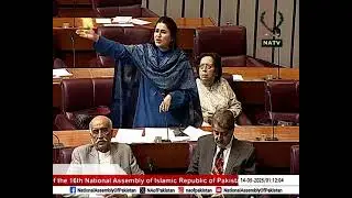 MNA Shazia Marri expresses her views during National Assembly Session