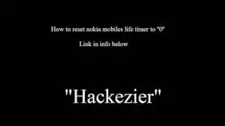how to reset nokia life timer to ZERO!!!