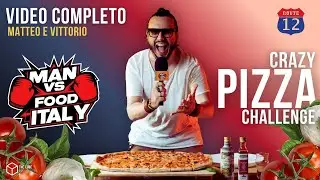 Matteo e Vittorio - Man VS Food Italy - #crazypizzachallenge 🍕(Video Completo)
