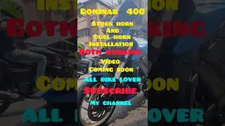 Dominar Horn install 🏍️