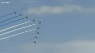 Royal Air Force Red Arrows pilots show off flight skills in Fort Worth