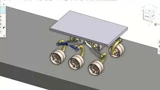 Mars Rover Straight Path #1 #onshape #cad #iit