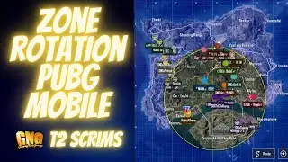 Zone rotation in PUBG Mobile T2 Scrims 24/6/2021