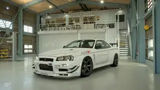 【GT7】マインズ BNR34 GT-R N1 base　0-1000mフル加速