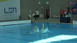 Georgia Duet Free Final. European Youth Artistic Swimming Championships & COMEN Cup Rijeka 2021