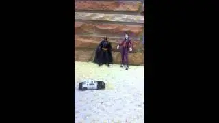 Batman helping civilians
