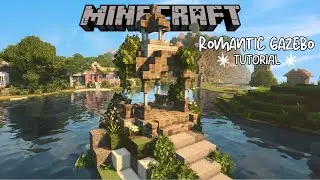How to Build a Romantic Gazebo 🌸| Minecraft Tutorial using CIT Resource Packs