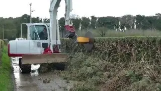 takeuchi tb175 cutting hedge
