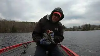 Pre fishing Otis Reservoir in Western Mass