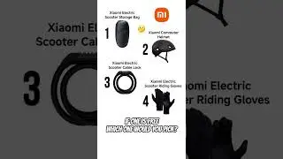 🤔 Which one would you pick? #xiaomi #escooter #accessories #equipment #helmet #gloves #locking #bag