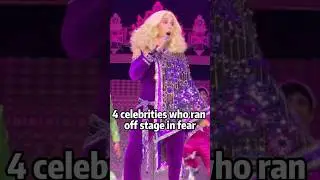 4 celebrities who ran off stage in fear #celebrity #shortvideos