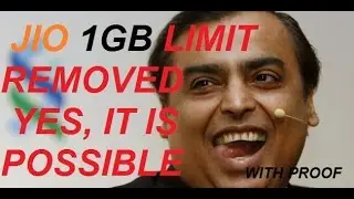 how to remove 1GB limit from Jio, with proof yes you can