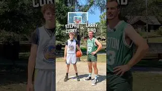 If Steph Curry and Larry Bird Played 1 on 1 😂 #basketball #stephcurry #larrybird #nba #comedy