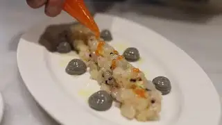Tartar de Lubina con salsa de estragó | Barceloneta Restaurant