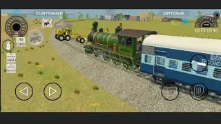 Drive train driving #train in Game #jcb #tractor#dumper #truck#gamingvideos