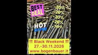 🖤🏹 BLACK WEEKEND SPECIAL &ndash; 27.&ndash;30. November 2025 🏹🖤