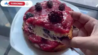 Try this VERY BERRY CAKE - Blueberry cake with strawberry sauce #diwali #happydiwali #recipe #food