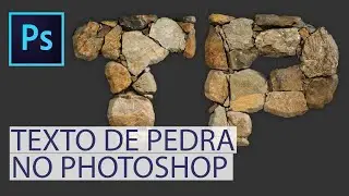#FiqueEmCasa e Aprenda Photoshop #Comigo: 🚀 Como criar letras de pedra no Photoshop