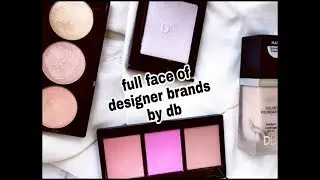 one brand makeup tutorial| makeup and brushes| designer brands by db full face jessellinvlogs