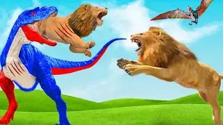 Wild Lion vs Dinosaur - Animal Battle Simulator Android Gameplay