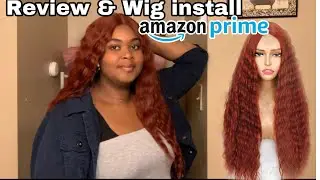 AMAZON WIG REVIEW | INSTALL GINGER SYNTHETIC WIG