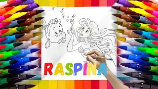 👑👗🌈 Disney Princess Coloring Pages: ARIEL THE LITTLE MERMAID (2022) 👑👗🌈
