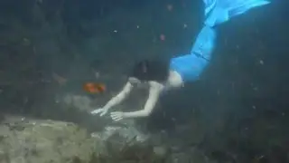 Mermaid Christin Swims in an Old Florida Pool