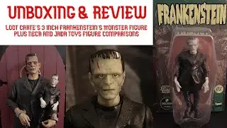Unboxing and Review Loot Crate 3 Inch Frankenstein's Monster Figure Plus Comparisons