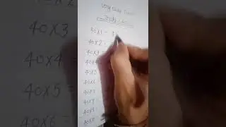 easy table trick of 40#viralvideo#ytshorts #maths #study