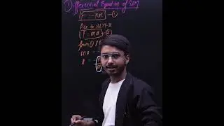 📌 Differential Equation of SHM Explained in 60 Sec | JEE & NEET Physics #Shorts