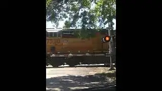 UP C45ACCTE 7520 leads MoW Consist Eastbound -DeQuincy Sub- 3/14/2021