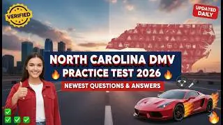 North Carolina DMV Practice Test NEWEST 20252026 ACTUAL COMPLETE QUESTIONS AND CORRECT DETAILED ANSW