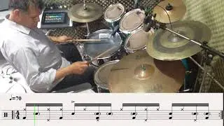 CLASES DE BATERIA PARADIDLE SENCILLO CON INDEPENDENCIA :SINGLEPARADIDDLE INDEPENDENCE