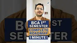 💥BCA 1st Semester Roadmap In 1 Minute🤩 BCA Students 2023 #shorts #BCA #viral #youtubeshorts