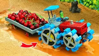 Самая тяжелая самодельная тракторная тележка с колесной решеткой |@haiphongminitractors ​