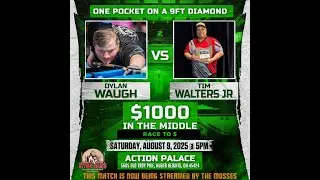 Dylan Waugh vs Tim Walters Jr - One Pocket 8/9/25