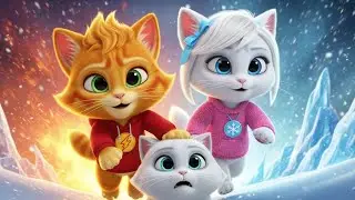 🔥❄️ &ldquo;FIRE SPIRIT and ICE SPIRIT &ndash; FIRE SNOW STORM: Kitten & Cutie Rescue Mama Cat! | Kitten Stories