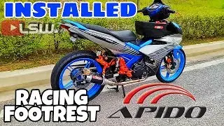 #236 MEMASANG RACING FOOTREST YAMAHA Y15ZR || VLOGMALAYSIA