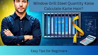 Window Grill Steel Calculation Kaise Karein? Easy Tips for Beginners || by Civil Guruji Mohali