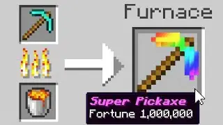Minecraft, But Smelting Enchants Level 1,000,000...