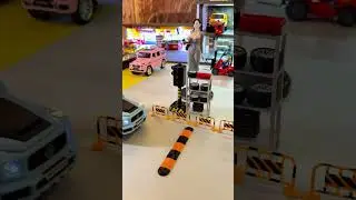 Speed Bump Challenge! 🚗💥 1:24 Model Car #automobile #bumping #car #diecast