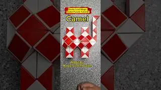 #Shorts - Camel 🐫 - 72 Pieces Magic Snake Puzzle - #rubiksnake #rubikran #rubiktwist #magicruler